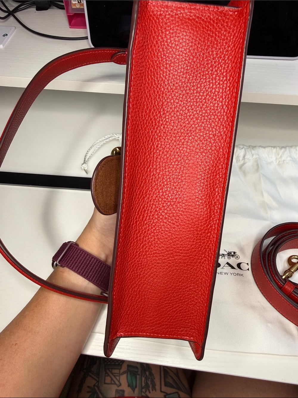 Coach VINTAGE TABBY 26 Shoulder bag Bold Red - Picture 4 of 15